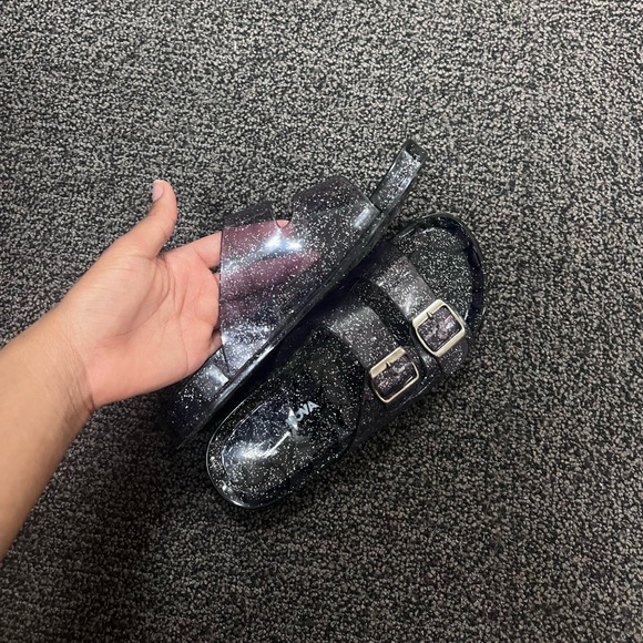 Grey Jelly Slides - Picture 3 of 4